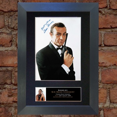 Sean Connery Pre-Printed Autograph (James Bond)