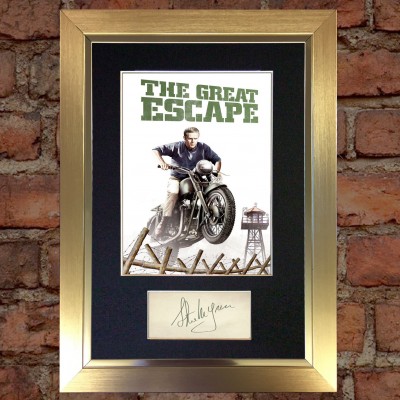 Steve McQueen Pre-Printed Autograph 1 (The Great Escape)