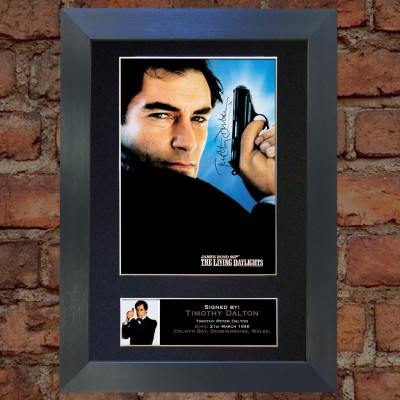 Timothy Dalton Pre-Printed Autograph (James Bond)