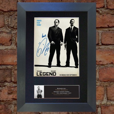 Tom Hardy Pre-Printed Autograph (Legend)