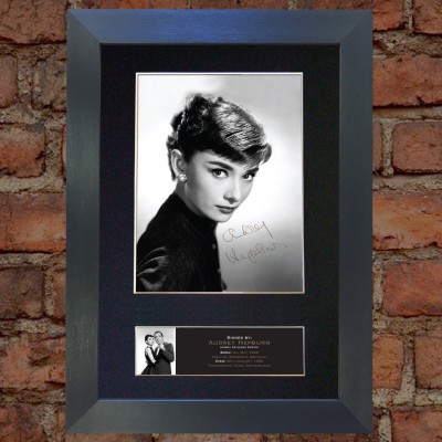 Audrey Hepburn Pre-Printed Autograph