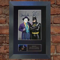 Michael Keaton and Jack Nicholson Pre-Printed Autograph (Batman)