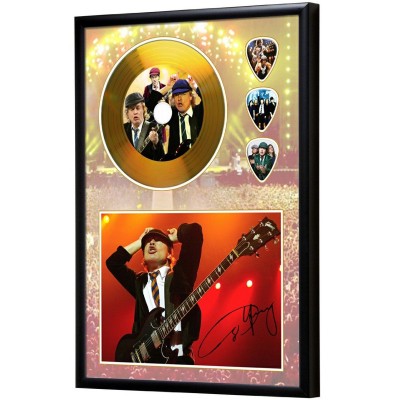 Angus Young Gold CD Display 1 (Preprint) - AC/DC