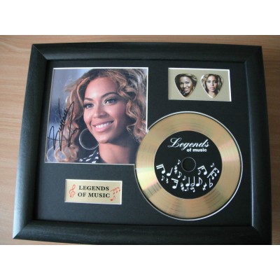 Beyonce Gold CD and Plectrum Display (Preprint)