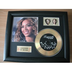 Beyonce Gold CD and Plectrum Display (Preprint)