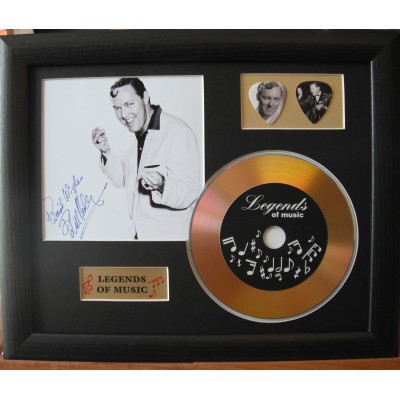 Bill Haley Gold CD and Plectrum Display (Preprint)