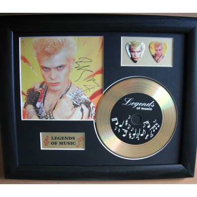 Billy Idol Gold CD and Plectrum Display (Preprint)