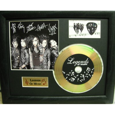 Black Veil Brides Gold CD and Plectrum Display (Preprint)