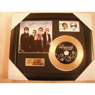 Bon Jovi Gold CD and Plectrum Display (Preprint)