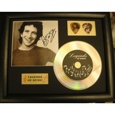 Bon Scott Gold CD and Plectrum Display (Preprint) - AC/DC