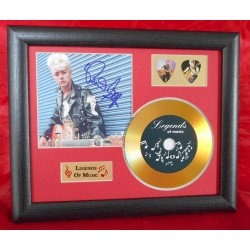 Brian Setzer Gold CD and Plectrum Display (Preprint) - Stray Cats