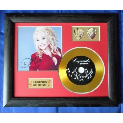 Dolly Parton Gold CD and Plectrum Display (Preprint)