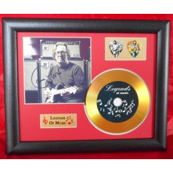 Eric Clapton Gold CD and Plectrum Display (Preprint)