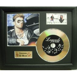 George Michael Gold CD and Plectrum Display (Preprint)