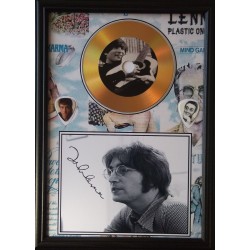 John Lennon Gold CD Display 1 (Preprint) - The Beatles