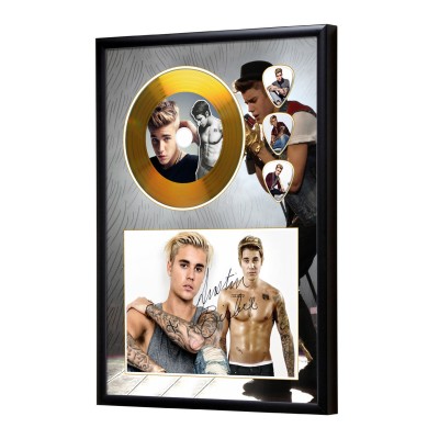 Justin Bieber Gold CD Display (Preprint)