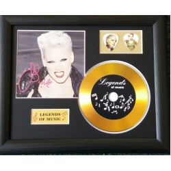 Pink Gold CD and Plectrum Display (Preprint)