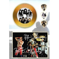 Queen Gold CD and Plectrum Display (Preprint)