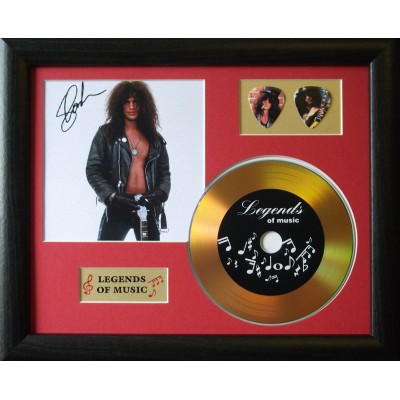 Slash Gold CD and Plectrum Display (Preprint) - Guns N' Roses