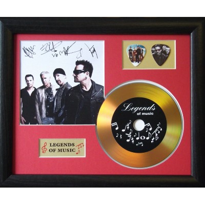 U2 Gold CD and Plectrum Display (Preprint)