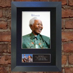 Nelson Mandela Pre-Printed Autograph