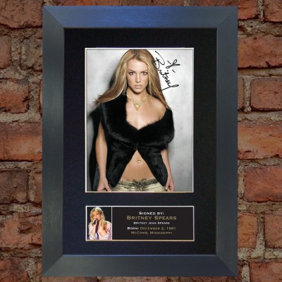 Britney Spears Pre-Printed Autograph