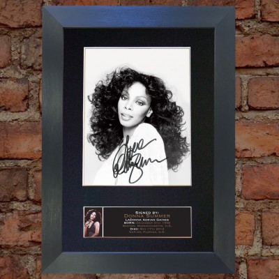 Donna Summer Pre-Printed Autograph