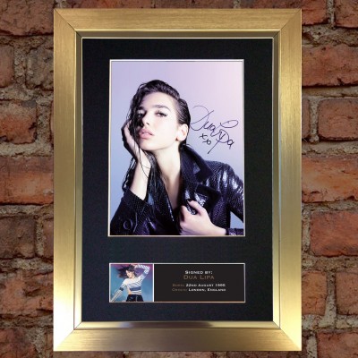 Dua Lipa Pre-Printed Autograph