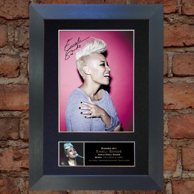 Emeli Sande Pre-Printed Autograph