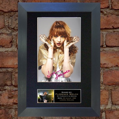Florence Welch Pre-Printed autograph