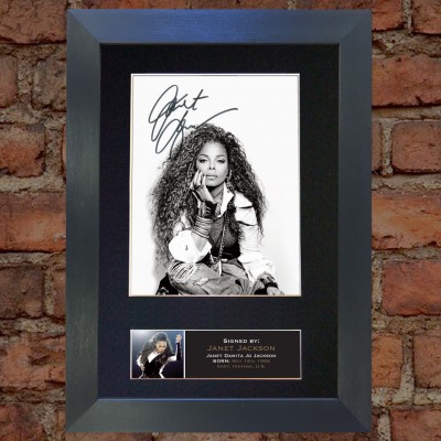 Janet Jackson Pre-Printed Autograph