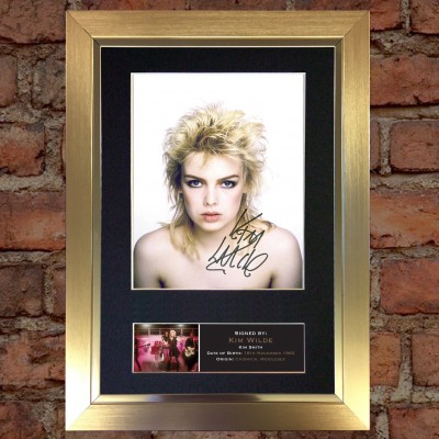 Kim Wilde Pre-Printed Autograph