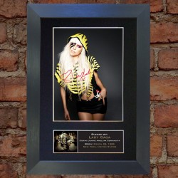 Lady Gaga Pre-Printed Autograph