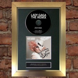 Lady Gaga Pre-Printed Autograph (The Remix)