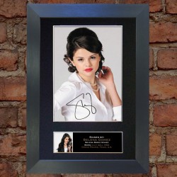 Selena Gomez Pre-Printed Autograph