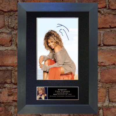 Tina Turner Pre-Printed Autograph