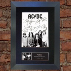 AC/DC Pre-Printed Autograph