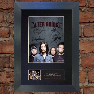 Alter Bridge Pre-Printed autograph AFTAL