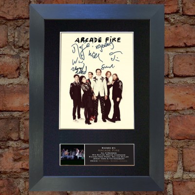 Arcade Fire Pre-Printed Autograph