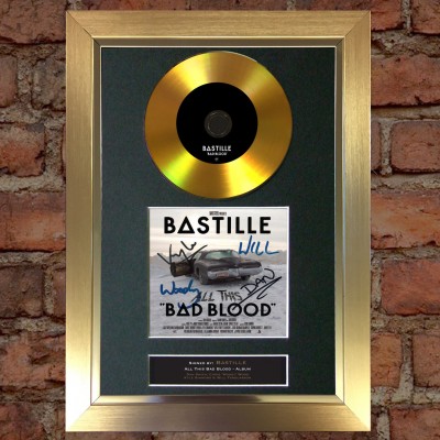 Bastille Pre-Printed autograph AFTAL 1 (All This Bad Blood)