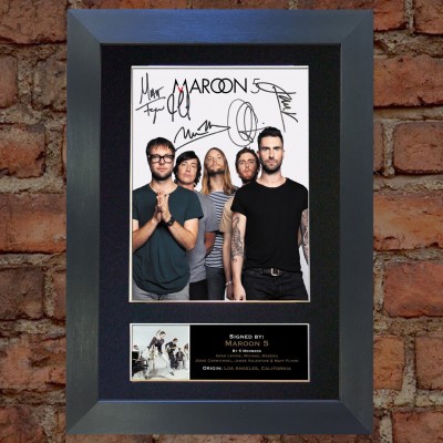 Maroon 5 Pre-Printed Autograph