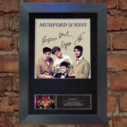 Mumford & Sons Pre-Printed autograph
