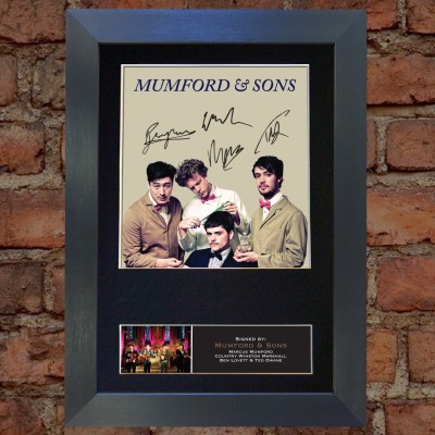 Mumford & Sons Pre-Printed autograph