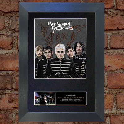 My Chemical Romance Pre-Printed Autograph