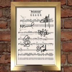 Oasis Pre-Printed Autograph (Wonderwall)