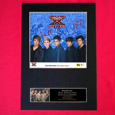 One Direction Pre-Printed autograph (The X Factor)