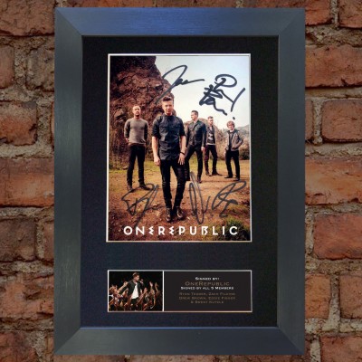 OneRepublic Pre-Printed Autograph