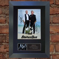 Status Quo Pre-Printed Autograph