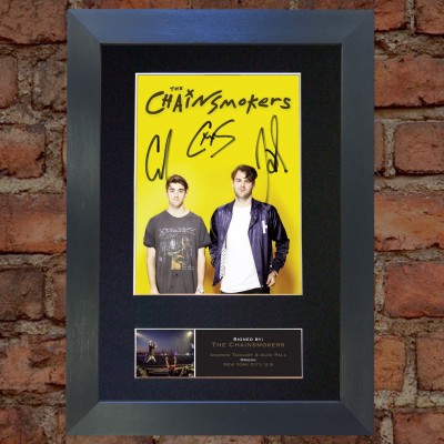 The Chainsmokers Pre-Printed Autograph