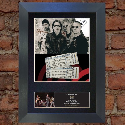 U2 Pre-Printed Autograph